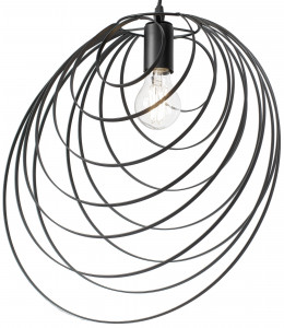 PENDUL GEOMETRIC BLACK APP426-1CP, 40.5x39 cm, NEGRU, DIN METAL, STIL MODERN, TU - Img 7