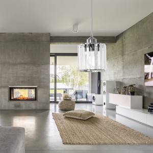 PENDUL SILVER APP508-1CP, 14X90, CROM, DIN METAL CROMAT SI STICLA, STIL MODERN, TU - Img 5