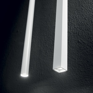 PENDUL ULTRATHIN D100 SQUARE, ALB, DIN METAL, STIL MODERN - Img 2