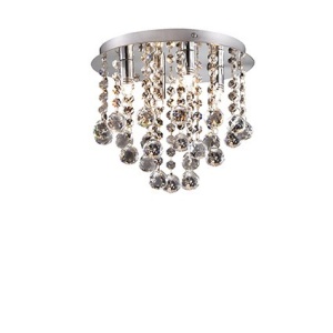 PLAFONIERA CRISTAL BIJOUX PL4, CROM, DESIGN MODERN, IDEAL LUX