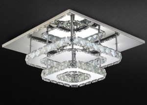 Plafoniera din cristal Plafond LED 24W Square APP410-C - Img 2