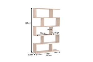 RAFT LIVING, SNAKE 180CM, REALIZAT DIN LEMN DE SALCAM, CULOARE NATUR, ARTIM GROUP SELECTION - Img 3