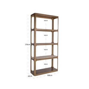 RAFT ORGANIZATOR CLARIDGE, 213815, CONFECTIONAT DIN METAL, STICLA SECURIZATA SI CERAMICA, CULOARE AURIU/NISIPIU/NEGRU, STIL MODERN - Img 6