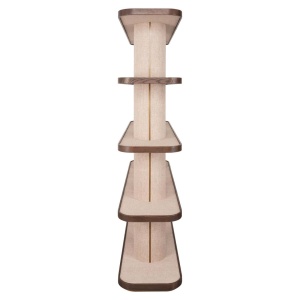 RAFT ORGANIZATOR WILLOW 214295, CONFECTIONAT DIN LEMN DE STEJAR, PAL, METAL SI TEXTIL, CULOARE BEJ, STIL MODERN - Img 3