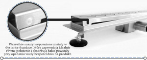 RIGOLA DUS, REA BUBBLE, 90 CM, DESIGN ATRACTIV, CALITATE SUPERIOARA, REA - Img 5