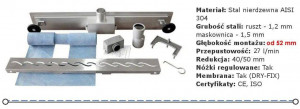 RIGOLA DUS, REA LINE 2, 80 CM, DESIGN ATRACTIV, CALITATE SUPERIOARA, REA - Img 4