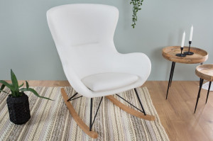 SCAUN BALANSOAR ALB SCANDINAVIA SWING 38229 - DESIGN SCANDINAV - Img 1