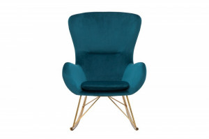 SCAUN BALANSOAR VERDE SMARALD SCANDINAVIA, SWING, COD 38573, DESIGN SCANDINAV - Img 2