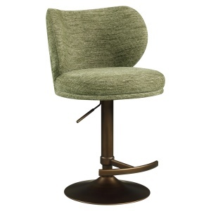 SCAUN BAR AMELY, REALIZAT DIN METAL SI TEXTIL, CULOARE CUPRU/FISTIC, RICHMOND INTERIORS - Img 8