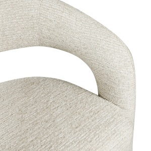 SCAUN BAR, DIN METAL/LEMN SI TEXTIL, CULOARE BEJ NATUR, RICHMOND INTERIORS - Img 2