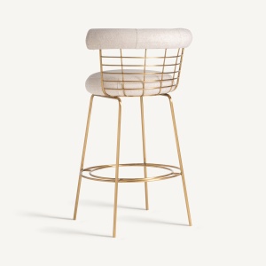 SCAUN BAR TRESIVIO 98CM, DIN METAL SI TEXTIL SI IN, STIL MODERN, VICAL HOME - Img 4