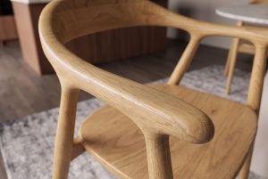 SCAUN BESTSELLER, KENNEDY, CU BRATE, REALIZAT DIN LEMN DE PIN, CULOARE NATUR, INVICTA INTERIOR - Img 3