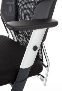 SCAUN BIROU, FASHION, METAL, PIELE ECO SI TEXTIL, COD 0543 - Img 2