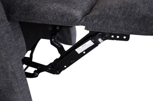 SCAUN CINEMA, HOLLYWOOD, REGLABIL ELECTRIC, REALIZAT DIN MATERIAL TEXTIL DE CULOARE GRI, INVICTA INTERIOR - Img 2