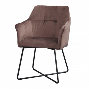 SCAUN CU BRATE SAMT CAPPUCCINO 38863 - DESIGN LOFT - Img 2