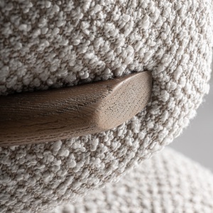 SCAUN DE BAR GERB 105CM, DIN LEMN SI TEXTIL, STIL MODERN, VICAL HOME - Img 9