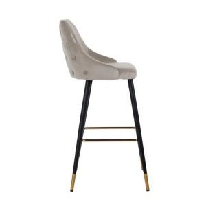 SCAUN DE BAR, IMANI S4476 Quartz Khaki 903/NEGRU/AURIU, CONFECTIONAT DIN 100% POLIESTER SI METAL, RICHMOND INTERIORS - Img 4