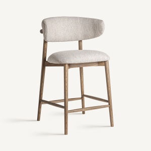 SCAUN DE BAR LAIRES 96CM, DIN LEMN DE FRASIN SI TEXTIL, STIL MODERN, VICAL HOME