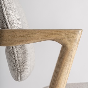 SCAUN DE BAR NAMUR 94CM, DIN LEMN SI TEXTIL, STIL MODERN, VICAL HOME - Img 7
