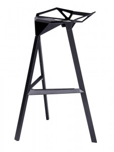 SCAUN DE BAR SPLIT PREMIUM NEGRU, DIN ALUMINIU, STIL MODERN, ARTIM GROUP SELECTION