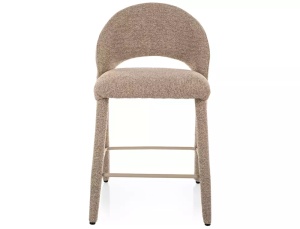 SCAUN DE BAR STIL FLO H-2, CONFECTIONAT DIN METAL SI TAPITERIE DIN TEXTIL CASMIR SI BEJ TAP 253, STIL MODERN - Img 2