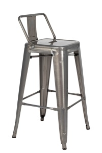 SCAUN DE BAR TOWER BACK 66, CONFECTIONAT DIN METAL, STIL INDUSTRIAL