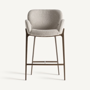 SCAUN DE BAR UELZEN 97CM, DIN METAL SI TEXTIL, STIL MODERN, VICAL HOME - Img 2