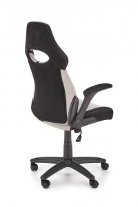 SCAUN DE BIROU BLOOM, GRI/NEGRU, TAPITERIE DIN STOFA/PLASA SI PICIOARE DIN METAL, STIL MODERN - Img 5