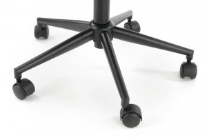 SCAUN DE BIROU FRESCO, ROZ/NEGRU, TAPITERIE DIN CATIFEA SI PICIOARE DIN METAL, STIL MODERN - Img 8