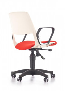 SCAUN DE BIROU PENTRU COPII ALB/ROSU/NEGRU JUMBO STIL MODERN HALMAR - Img 5