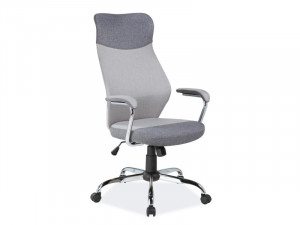SCAUN DE BIROU Q-319, GRI, DIN TEXTIL SI METAL, STIL MODERN, SIGNAL