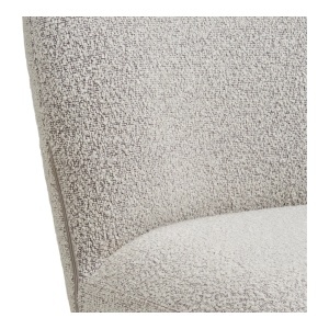 SCAUN DE SUFRAGERIE LANA, DIN METAL SI TEXTIL BOUCLE, CULOARE GRI, HOUSE NORDIC - Img 6