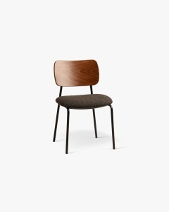 SCAUN DINING/BIROU DINA, MARO, CONFECTIONAT DIN LEMN MASIV DE FAG, METAL, SPUMA SI TEXTIL BOUCLE BALOO, MICADONI