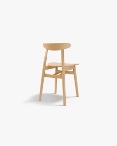 SCAUN DINING/BIROU ELIE, LEMN NATURAL DE FAG, CONFECTIONAT DIN LEMN MASIV DE FAG, MICADONI - Img 3