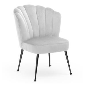 SCAUN DINING BOLOGNA, GRI/NEGRU, TAPITERIE DIN TEXTIL, SPUMA, ARCURI SI METAL, STIL MODERN