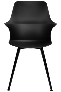 SCAUN DINING BRAZO HIGH, NEGRU, DIN POLIPROPILENA SI METAL, STIL MODERN - Img 2