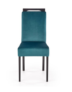 SCAUN DINING CLARION 2, VERDE MONOLITH 37/NEGRU, CU TAPITERIE DIN STOFA FINA SI PICIOARE DIN LEMN MASIV, STIL CLASIC - Img 2