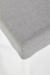 SCAUN DINING CLARION, GRI INARI 91/ALB, CU TAPITERIE DIN STOFA SI PICIOARE DIN LEMN MASIV, STIL CLASIC - Img 5