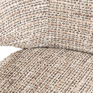 SCAUN DINING DONATELLA TRENDY NATURE, 212896, CONFECTIONAT DIN POLIESTER, METAL SI SPUMA, BEJ, STIL MODERN - Img 4