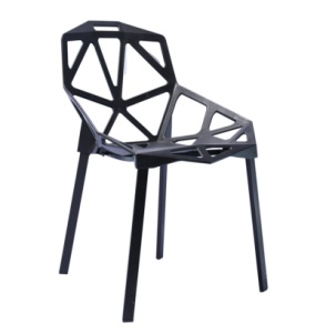 SCAUN DINING/GRADINA, NEGRU, DIN POLIPROPILENA SI METAL, ARTIM GROUP SELECTION