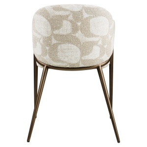 SCAUN DINING, GWEN, REALIZAT DIN METAL, FURNIR LEMN SI TEXTIL, CULOARE NATUR/ALAMA, DESIGN DEOSEBIT, RICHMOND INTERIORS - Img 9