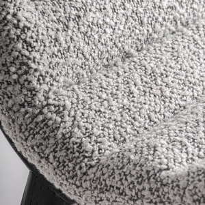 SCAUN DINING JACQUARD, ALB/GRI/NEGRU, REF. 36772, PRELUCRAT MANUAL, CONFECTIONAT DIN LEMN DE ULM SI TEXTIL, STIL MODERN - Img 5