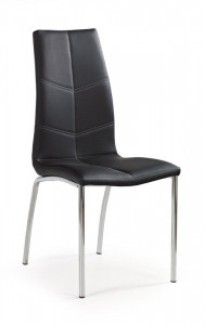 SCAUN DINING K114 NEGRU/CROM STIL MODERN HALMAR