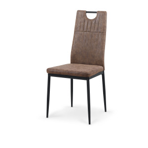 SCAUN DINING K275 MIAMI MARO/NEGRU STIL VINTAGE HALMAR