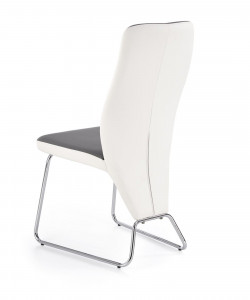 SCAUN DINING K299 GRI/ALB/CROM STIL MODERN HALMAR - Img 2