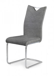 SCAUN DINING K352 GRI/CROM STIL MODERN HALMAR