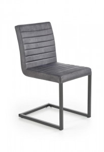 SCAUN DINING K376 GRI/NEGRU STIL MODERN HALMAR