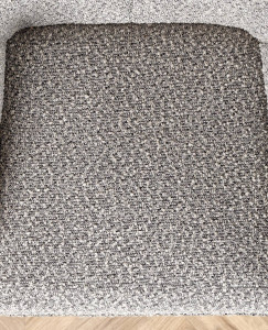 SCAUN DINING K522, GRI/NEGRU, CU TAPITERIE DIN STOFA SI PICIOARE DIN METAL, STIL MODERN - Img 7