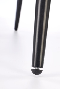 SCAUN DINING K567, GRI/NEGRU, TAPITERIE DIN STOFA FINA SI PICIOARE DIN METAL, STIL MODERN - Img 5