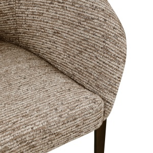 SCAUN DINING KENZI, REALIZAT DIN METAL, LEMN DE FAG SI TEXTIL IGNIFUG, CULOARE CAPPUCCINO, DESIGN DEOSEBIT, RICHMOND INTERIORS - Img 3